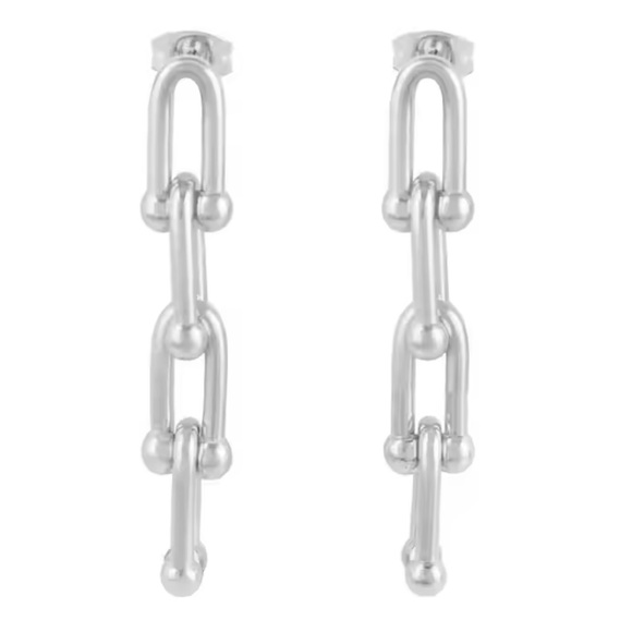 Felice - Stainless Steel U-shaped Trendy Earrings - Picture 5 of 5